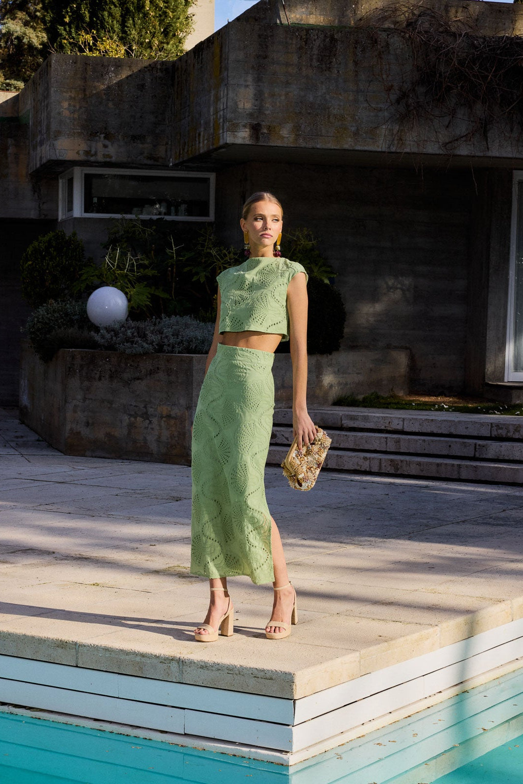Top elegante verde 6